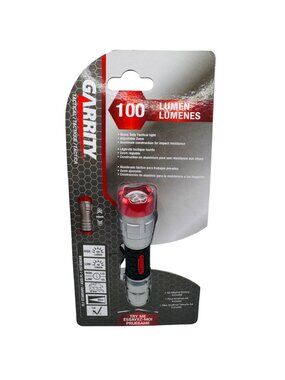 Garrity Tactical Flashlight 100 Lumens With Adjustable Zoom Aluminum Build Non-S
